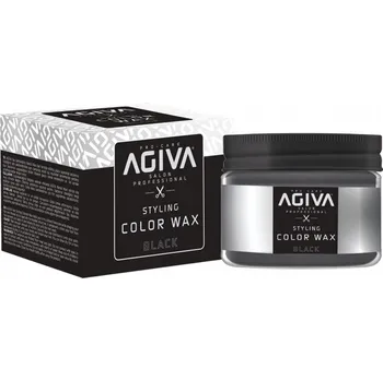 Stylingový přípravek Agiva vosk na vlasy s barvou – černý BLACK 120