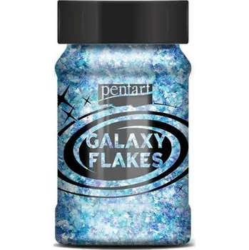 Pentart Galaxy vločky PENTART 15 g URAN MODRÁ