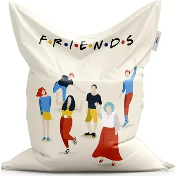 Sedací pytel Sablio Sedací vak Classic Seriál přátelé FRIENDS Postavy - 150x100 cm