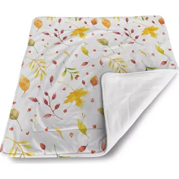 deka Sablio Dětská deka pro miminko Podzimní listí - 80x100 cm