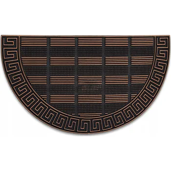 Rohožka UNIVERZÁLNÍ PROTISKLUZOVÁ ROHOŽKA 40x70 CM PŮLKRUH GUMA ŘECKÝ VZOR #BH007