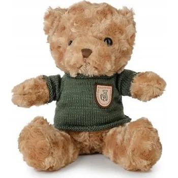 plyšák PLYŠOVÝ MEDVÍDEK 22 CM V SVETRU / ZELENÝ