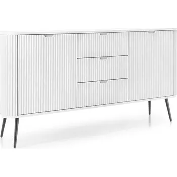 Komoda Komoda ZOVA KSZ168 - Bílá / Černé nohy
