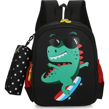 Dětský batoh Dětský batůžek s dráčkem s kapsičkou Černý 6L Lifestyle 97k-cube