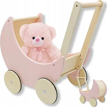 Dětské chodítko KREATIVNÍ CHODÍTKO VOZÍK dřevěný pro děti učí empatii