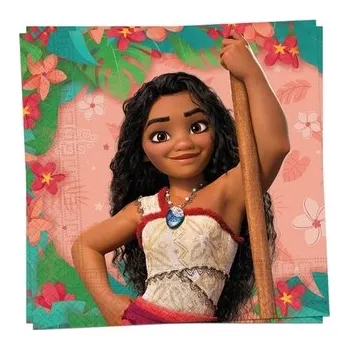 Papírový ubrousek Papírové ubrousky Odvážná Vaiana 20 ks, 33 x 33 cm