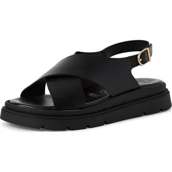 Dámské sandále DÁMSKÉ SANDÁLY TAMARIS 1-28270-42 003 ČERNÁ Barva: Černá, Velikost: 36