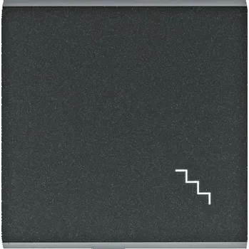 vypínač HAG LUMINA WL6033 KLAPKA SE SYMBOLEM SCHODIŠTĚ ČERNÁ MAT