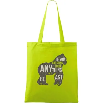 Gorilla beast - Taška bavlněná - 42 x 38 cm ( Limetková )