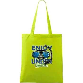 Nákupní taška Enjoy Under Water - Taška bavlněná - 42 x 38 cm ( Limetková )