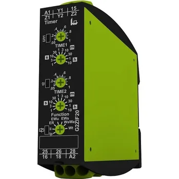 Relé TELE RELÉ ČASOVÉ G2ZIF20 24-240VAC/DC ASYM. BLIKAČ DVOUČASOVÝ MULTIFUNKČNÍ 7 FUNKCÍ 2CO 24-240V AC/DC 120201
