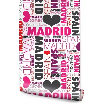 Fototapeta Tapeta pro mládež I Love Madrid Španělsko nápisy