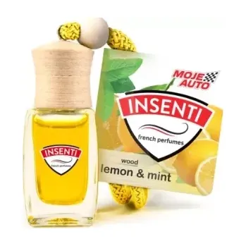 MOJE AUTO INSENTI WOOD LEMON & MINT - Závěsná vůně citrón a máta 8ml