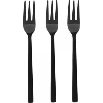 Příbor Vidlička dezertní PIANO, 3ks, lesklá, černá