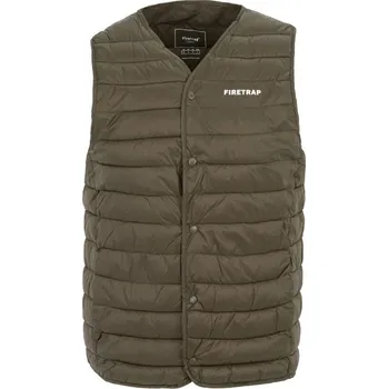 Pánská casual bunda Firetrap Mens Gilet Army Green XS