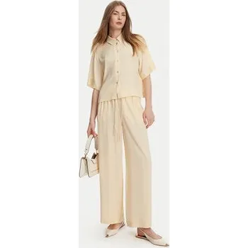 Marella Palazzo kalhoty Vivaio 2513131054 Žlutá Wide Leg 42