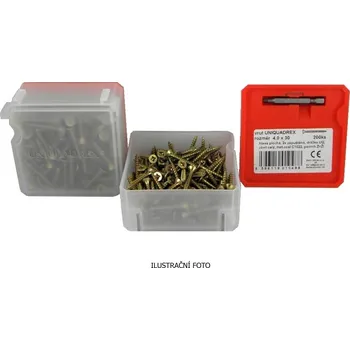 Vrut Deskovrut EASY DRIVE 4,5x30 UQ ZnŽL Q box 180ks AQ055