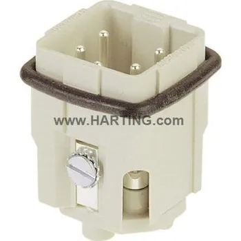 Elektrický konektor AVE VLOŽKA HAN 3A ŠROUBOVÁ VIDLICE 4+PE 10A 0,75-1,5MM2 09200042611