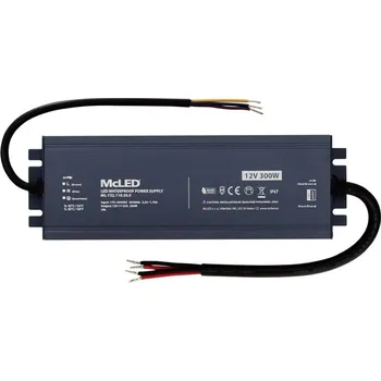 spínaný zdroj MCLED ZDROJ NAPÁJ. 300W DC12V 25A IP67 HLINÍK ML-732.110.39.0