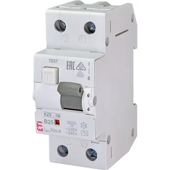 Elektrická zásuvka ETI CHRÁNIČ 10 KZS-2M AC B25/0,03 10KA 002173106