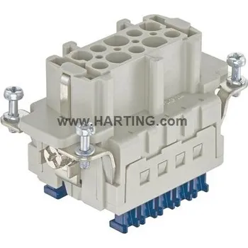 Elektrický konektor AVE VLOŽKA HAN 10ES PRESS CAGE CLAMP ZÁSUVKA 10+PE 16A 0,14-2,5MM2 09330102748