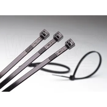 Kotouček do pokladny a tiskárny štítků WAP PÁSEK VÁZ. WT-200ST-PA-UV 200X4,5MM ČERNÁ POLYAMID 6.6 UV STABIL. WPR30679