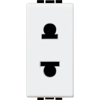 Elektrická zásuvka LEG BTICINO LIGHT ZÁSUVKA N4125 2P+T EU-AM.N.CLONKY 1M
