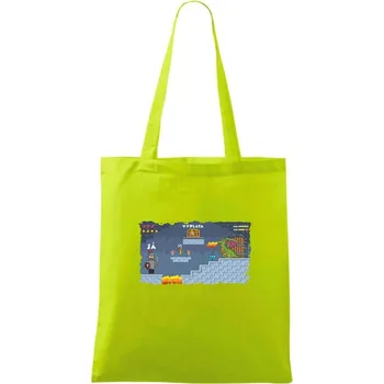 Já vs. výplata - Taška bavlněná - 42 x 38 cm ( Limetková )