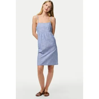 Dámské šaty Pieces Letní šaty Apia 17155309 Modrá Regular Fit S