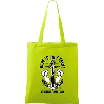 Hope Is Only Thing - Taška bavlněná - 42 x 38 cm ( Limetková )
