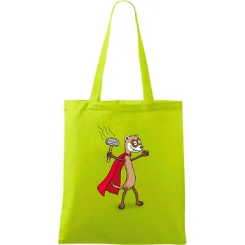 Tchoř jako Thor (Hana-creative) - Taška bavlněná - 42 x 38 cm ( Limetková )