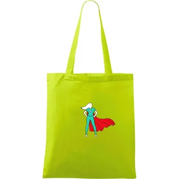 Super zubařka - Taška bavlněná - 42 x 38 cm ( Limetková )