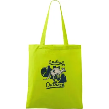 Australia klokan - Taška bavlněná - 42 x 38 cm ( Limetková )