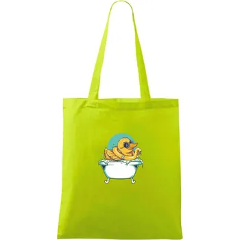 Kačer ve vaně - Taška bavlněná - 42 x 38 cm ( Limetková )