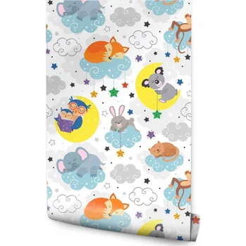 Fototapeta Tapeta do dětského pokoje spící ZVÍŘÁTKA liška