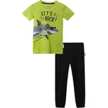 Chlapecké pyžamo OCEÁN - ŽRALOK zelenočerné, velikost: 110