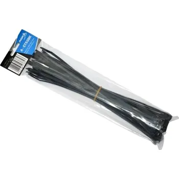 Stahovací páska Stahovací pásky 5 x 300 mm, 50 kusů, černá barva - ASTA A-CT53BK