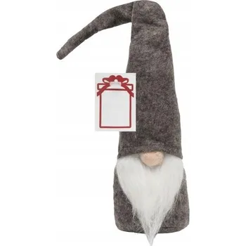 Vánoční dekorace VÁNOČNÍ SKŘÍTEK filcový ŠEDÝ na Vánoce dárek k MIKULÁŠI