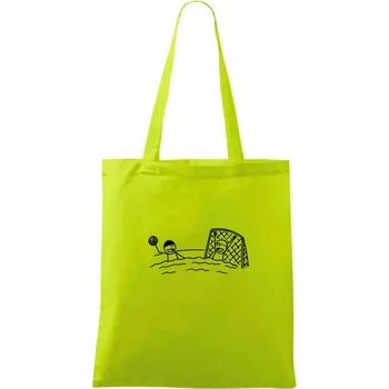 Vodní Pólo kreslené - Taška bavlněná - 42 x 38 cm ( Limetková )