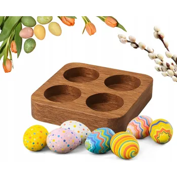 Velikonoční dekorace DEKORATIVNÍ PODNOS NA VEJCE Velikonoce PRO 4 VEJCE ZAJÍČEK