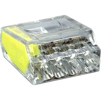 Krabicová svorka WAPRO PC254-CL 4pól 1-2,5mm2 žlutá wpr6840