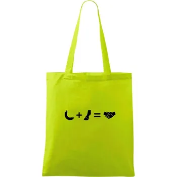 Jelito kopyto platí to - Taška bavlněná - 42 x 38 cm ( Limetková )