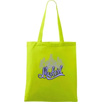Madrid Lettering - Taška bavlněná - 42 x 38 cm ( Limetková )