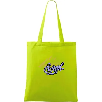 Egypt Lettering - Taška bavlněná - 42 x 38 cm ( Limetková )
