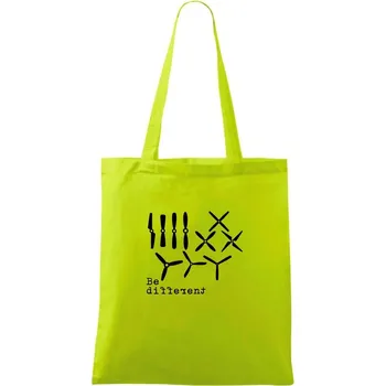 Dron Be different - Taška bavlněná - 42 x 38 cm ( Limetková )