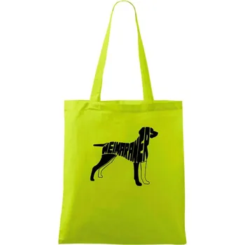 Výmarský ohař - Taška bavlněná - 42 x 38 cm ( Limetková )