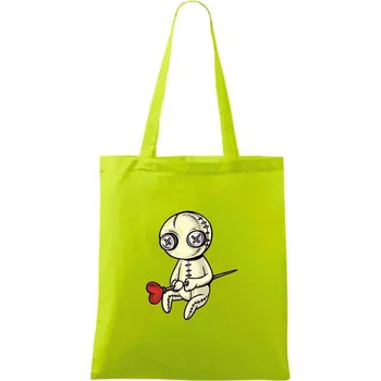 Nákupní taška Voodoo láska - Taška bavlněná - 42 x 38 cm ( Limetková )