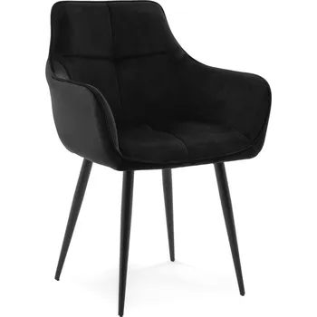 Jídelní židle ČALOUNĚNÁ ŽIDLE VELUROVÁ DO OBÝVÁKU JÍDELNY MODERNÍ GLAMOUR QUATTRO