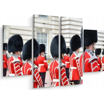 Obraz Obraz Tetraptych Královská Garda 3D Efekt 80x60 cm
