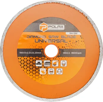 Řezný kotouč Diamantový kotouč pro řezání dlaždic Universal 180х5х2.2x22.23 Polax